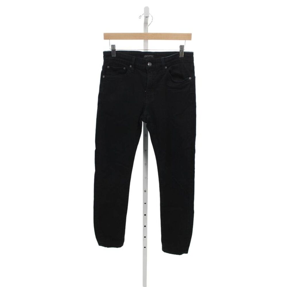 Denim Unisex Adults Skinny Black Cotton Jeans Size 31